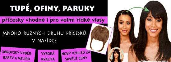 příčesky ofinky a tupé